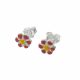 Aretes De Flor de Niña Esmaltados