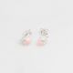 Aretes Avellana Rosada de Niña Esmaltados