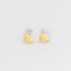 Aretes De Corazón de Niña Esmaltados