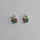 Aretes Manzana Multicolor de Niña Esmaltados