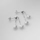 Aretes Cadena Y De Corazón Diamantados