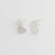 Aretes De Corazón Diamantados