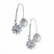 Aretes Colgante con Perlas