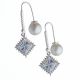 Aretes Colgante con Perlas