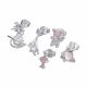 Aretes Set Diseños Variados con Perlas