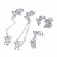 Aretes Set Diseños Variados con Perlas