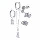 Aretes  Set  Diseños Variados con Perlas