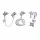 Aretes Set Diseños Variados con Perlas