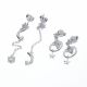 Aretes Set Diseños Variados con Perlas