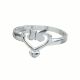 Anillo Con Diseño De Corazon Y Mariposa