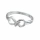 Anillo Con Diseño De Infinito Y Cruz Pequeña