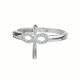 Anillo Con Diseño De Cruz Y Infinito En El Medio