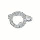 Anillo Con Diseño De Circulo Y Hojas Pequeñas
