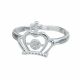 Anillo Con Diseño De Corona Y Cruz Pequeña