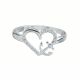 Anillo Con Diseño De Corazon Y Ancla Pequeño
