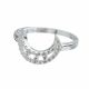 Anillo De Luna Diseñada Con Piedras