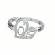 Anillo Con Diselo De Corazon Y Letras Love