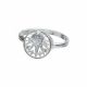 Anillo Con Diseño Redondo Y Rayos Con Piedras