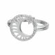Anillo Con Diseño Redondo De Luna Y Estrella
