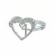 Anillo Con Diseño De Corazon Y Cruz
