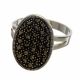 Anillo con Marquesitas Rodio
