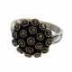 Anillo con Marquesitas Rodio