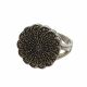 Anillo con Marquesitas  Rodio