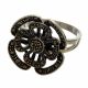 Anillo con Marquesitas  Rodio