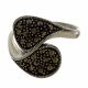 Anillo con Marquesitas  Rodio