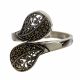 Anillo con Marquesitas Rodio