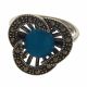 Anillo con Marquesitas Rodio