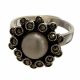 Anillo con Marquesitas Rodio