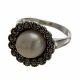 Anillo con Marquesitas  Rodio