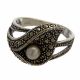 Anillo con Marquesitas  Rodio
