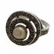 Anillo con Marquesitas Rodio