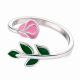 Anillo De Tulipan Esmaltado