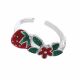 Anillo De Fresa Esmaltado