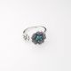 Anillo De Flor  Rodio