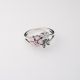 Anillo De Flor  Rodio