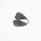 Anillo De Hoja  Rodio