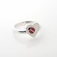 Anillo De Corazón Con Mariquita Esmaltado
