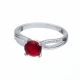 Anillo Solitario Con Diseño