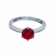 Anillo Solitario Con Diseño