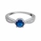 Anillo Solitario Con Diseño