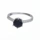 Anillo Solitario Con Diseño