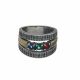 Anillo Con Piedra De Colores Oroplata