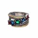 Anillo Con Piedras  Oroplata