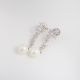 Aretes con Perlas Rodio