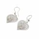 Aretes De Corazón de Filigrana