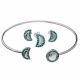 Juego De Pulseras Con Aretes Y Dije